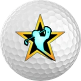 Golfball mit GOLF★STARS-Stern